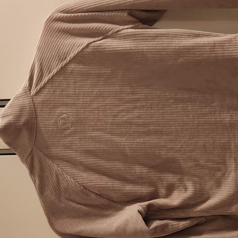 Lululemon Scuba Track Jacket Velvet Cord in color Riverstone size 2 - Picture 7 of 17